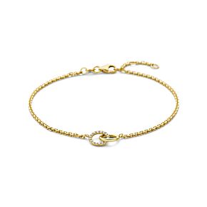 armband rondjes lab grown diamant 0.09ct g vs 17 - 18 - 19 cm