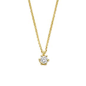 collier lab grown diamant 0.10ct g vs 40 - 42 - 44 cm