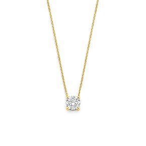 collier lab grown diamant 0.50ct g vs 41 - 43 - 45 cm