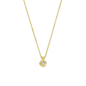 collier lab grown diamant 0.05ct g vs 40 - 42 - 44 cm