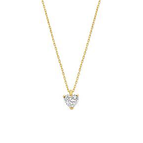 collier hartje lab grown diamant 0.30ct f vs 41 - 43 - 45 cm