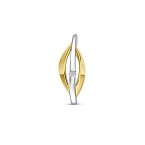 hanger lab grown diamant 0.03ct f vs 21 mm