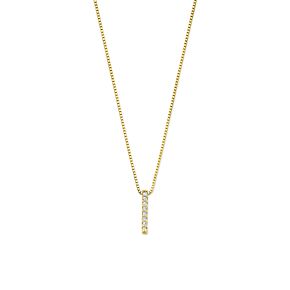 collier lab grown diamant 0.04ct g vs 42 - 42 - 44 cm