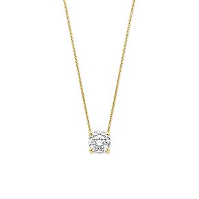 collier lab grown diamant 1.00ct g vs 41 - 43 - 45 cm