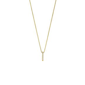 collier lab grown diamant 0.04ct g vs 40 + 2 + 2 cm