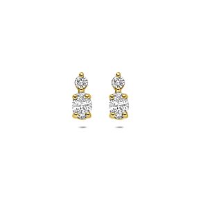 oorknoppen lab grown diamant 0.12ct (2x 0.1225ct) f vs 6,5 mm