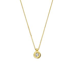 collier lab grown diamant 0.1ct g vs 40 - 42 - 44 cm