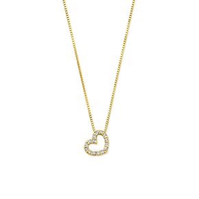 collier hartje lab grown diamant 0.08ct g vs 40 - 42 - 44 cm