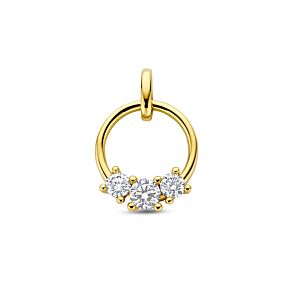 hanger lab grown diamant 0.50ct f vs 19 mm 