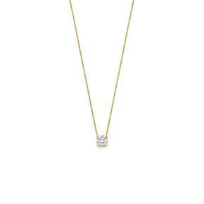 collier lab grown diamant 0.50ct g vs 41 - 43 - 45 cm