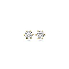 oorknoppen lab grown diamant 1.00ct (2x 0.50ct) f vs 5 mm