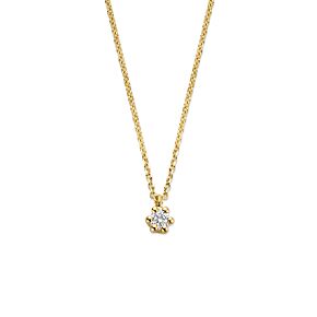 collier lab grown diamant 0.05ct g vs 40 - 42 - 44 cm