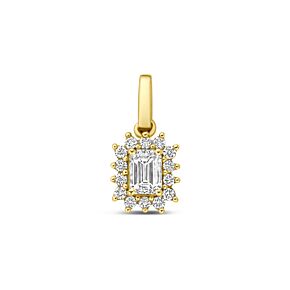 hanger lab grown diamant 0.21ct f vs 6,5 mm