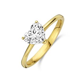 ring hartje lab grown diamant 1.00ct f vs