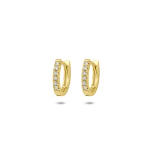 klapoorringen ovaal lab grown diamant 0.12ct (2x 0.06ct) f vs 11 mm