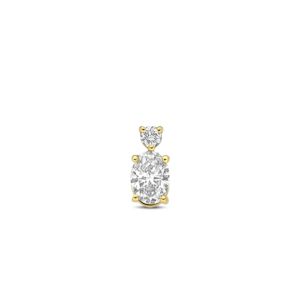 hanger lab grown diamant 0.33ct f vs 8 mm