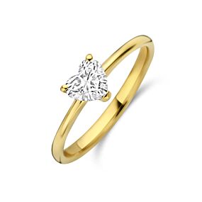 ring hartje lab grown diamant 0.50ct f vs