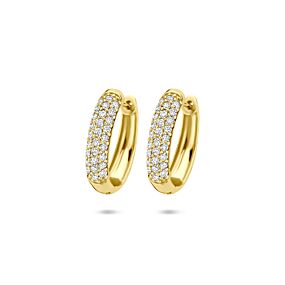 klapoorringen lab grown diamant 0.755ct (2x 0.3775ct) h si 18 mm