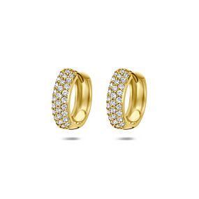 klapoorringen lab grown diamant 0.45ct (2x 0.225ct) f vs 13 mm