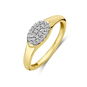 ring lab grown diamant gestift 0.12ct f vs