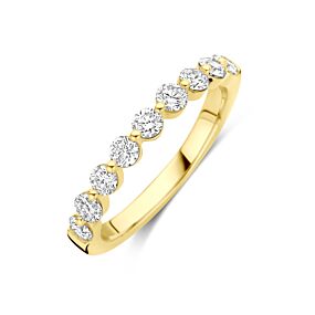 ring lab grown diamant 0.75ct h si
