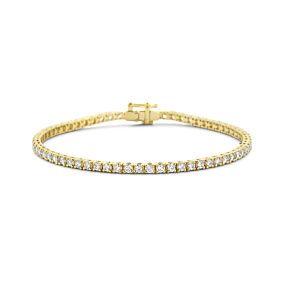 tennisarmband lab grown diamant 3.00ct g si 2,7 mm 17,5 cm