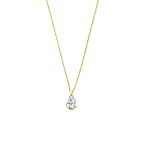 collier lab grown diamant 0.50ct g vs 41 - 43 - 45 cm