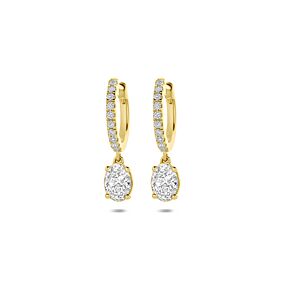 klapoorringen lab grown diamant 2.48ct (2x 1.24ct) g vs 20,5 mm