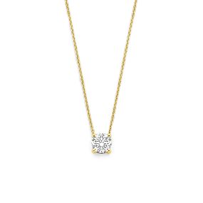 collier lab grown diamant 0.50ct g vs 41 - 43 - 45 cm
