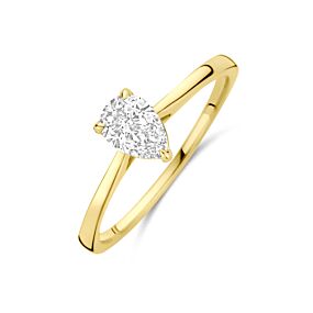 ring lab grown diamant 0.50ct h si