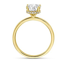 ring lab grown diamant ovaal 2.09ct f vs