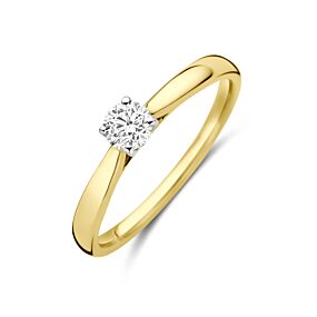 ring lab grown diamant 0.25ct h si
