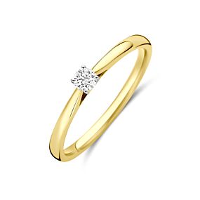 ring lab grown diamant 0.10ct h si