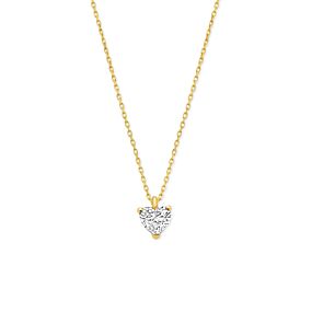collier hartje lab grown diamant 0.30ct f vs 41 - 43 - 45 cm