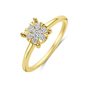 ring lab grown diamant 0.29ct f vs
