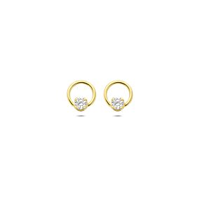 oorknoppen lab grown diamant 0.13ct (2x 0.065ct) f vs 6,5 mm