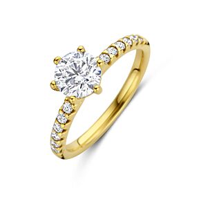 ring lab grown diamant 1.24ct f vs