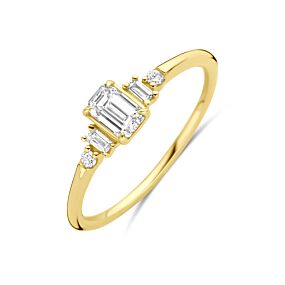 ring lab grown diamant 0.40ct h si