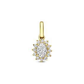 hanger lab grown diamant 0.21ct f vs 6,5 mm