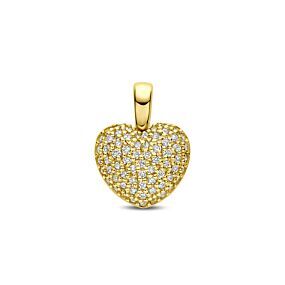hanger hartje lab grown diamant 0.41ct f vs 11 mm