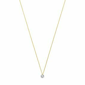 collier lab grown diamant 40 - 42 - 44 cm 0.25ct g si
