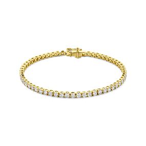 tennisarmband lab grown diamant 4.00ct f vs 2,8 mm 17,5 cm