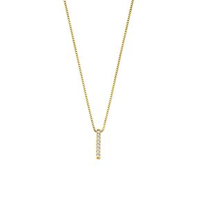 collier lab grown diamant 0.04ct g vs 42 - 42 - 44 cm