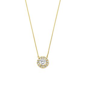 collier lab grown diamant 0.65ct g vs 41 - 43 - 45 cm