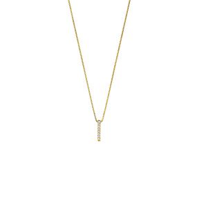 collier lab grown diamant 0.04ct g vs 40 + 2 + 2 cm