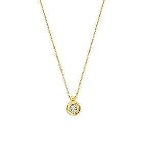 collier lab grown diamant 0.1ct g vs 40 - 42 - 44 cm
