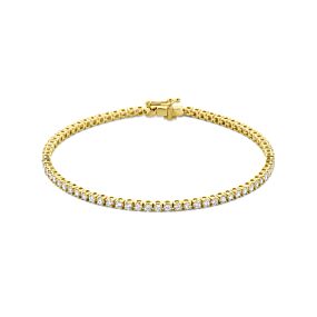 tennisarmband lab grown diamant 2.00ct f vs 2,2 mm 17,5 cm