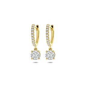 klapoorringen lab grown diamant 2.48ct (2x 1.24ct) g vs 19 mm