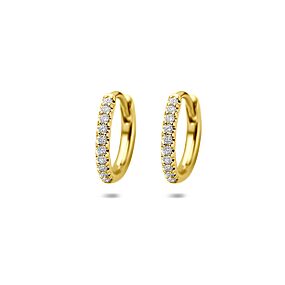 klapoorringen lab grown diamant 0.14ct (2x 0.07ct) g vs 12 mm