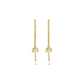 doortrekoorbel lab grown diamant 0.22ct (2x 0.11ct) f vs 44 mm